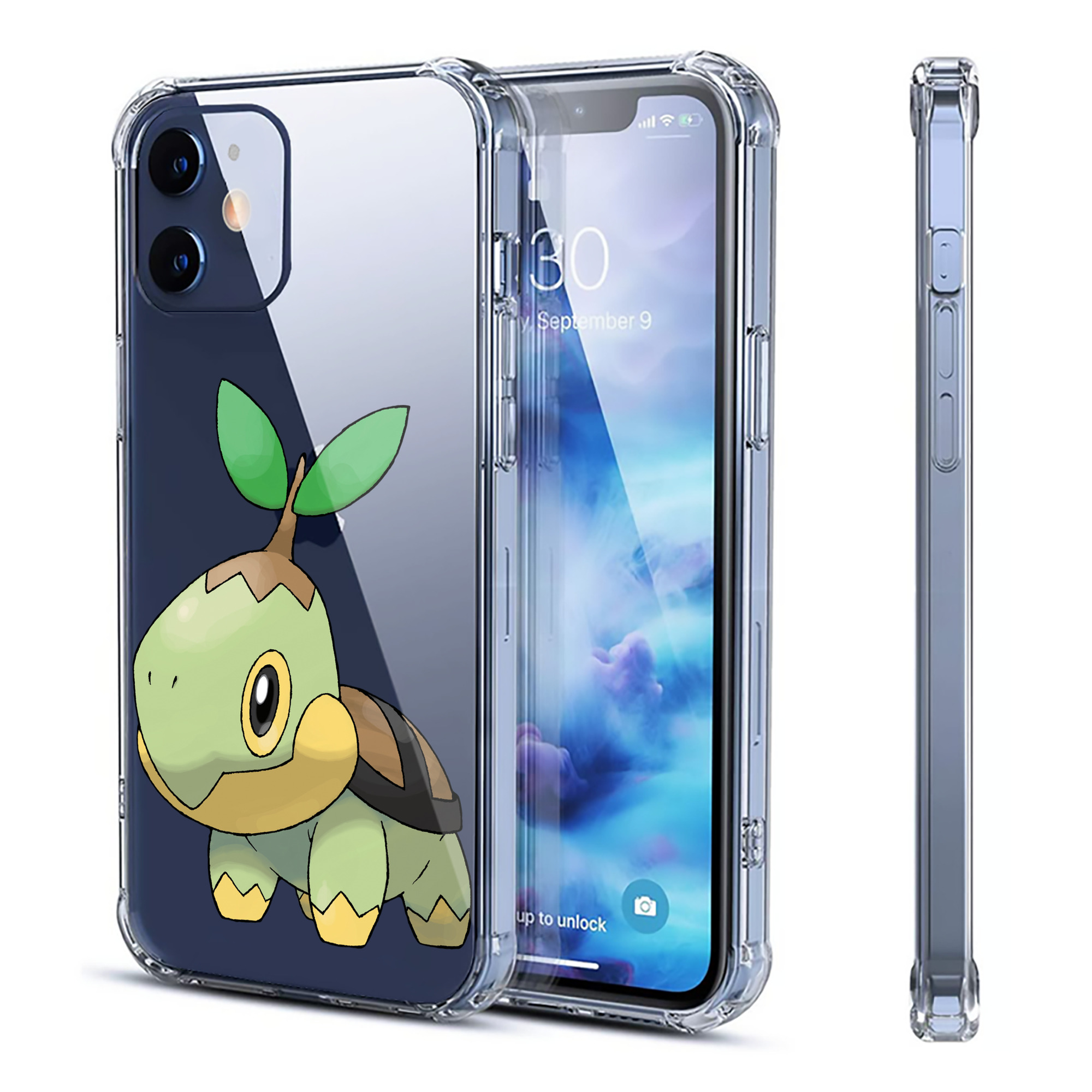 （画像用） ポケットモンスター Pokémon 【iPhone 12シリーズ対応】透明スマホケース（クリアソフトケース）